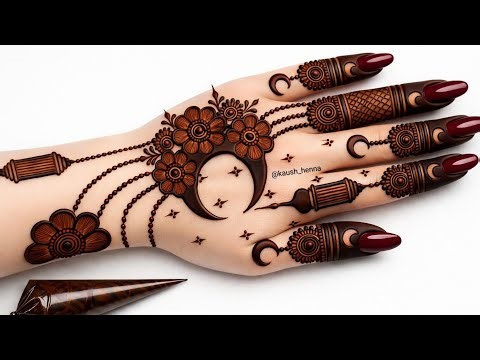 Very simple unique style mehndi design for back hand|new easy mehndi design 2026 | mehandi designs|