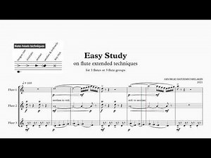 EASY STUDY on flute extended techniques
