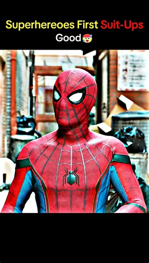 Cringe to Legendary - Superheroes First Suit-Up 🥶 Wait For End #shorts #marvel #spiderman