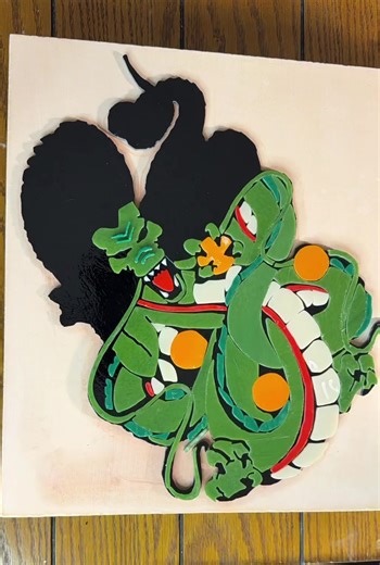 Chasing the dragon! #shenron #dragonballz #fusedglass #driftnfuseglass