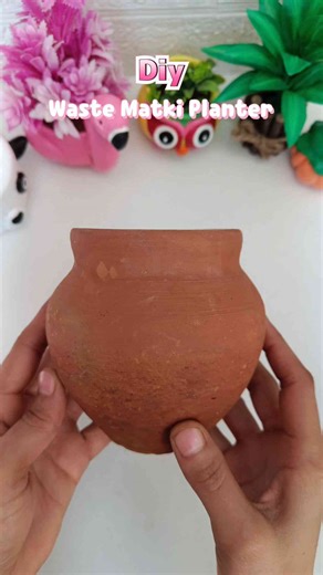 Transforming a Clay Pot into a Cute DIY Planter