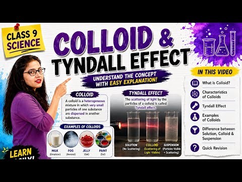 What is Colloid? | Tyndall Effect Explained with Examples | Class 9 Science #exploration #2026
