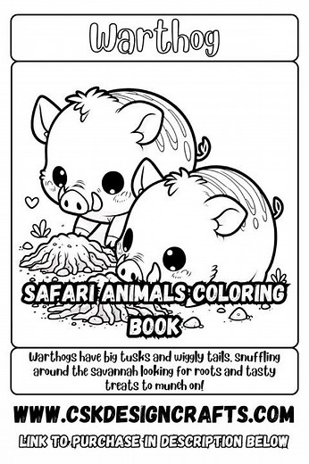 Adorable Coloring Pages Featuring Kawaii Animals