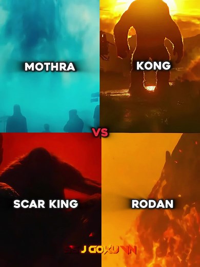 Kong vs Scar King vs Mothra vs Rodan - Epic Monsterverse Battle