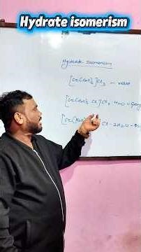Hydrate isomerism....🔥🔥💯 ..#chemistry #susantchemistry #class12chemistry