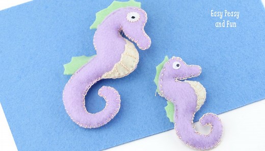 Felt Seahorse Tutorial {With Template}