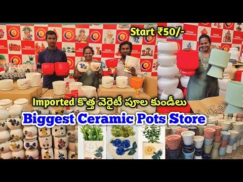 Ceramic Pots & Planters | డైరెక్ట్ manufacturers నుండీ | cheapest ceramic items | #ceramic #pots