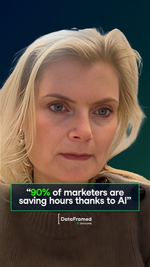 3.8K views · 17 reactions | 90% of marketers are saving time thanks to AI. | DataCamp | Facebook