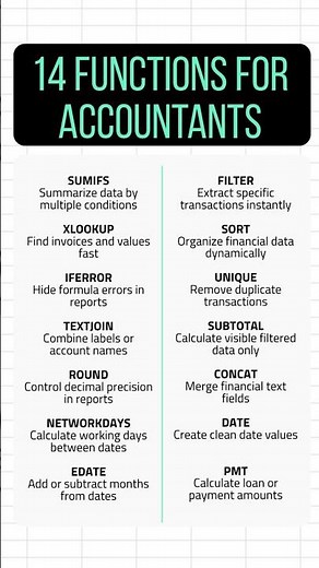 Excel Functions Every Accountant Should Know
