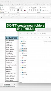 3.8K views · 28 reactions | How to create new folders #exceltricks #GoogleSheets #exceltutorial #exceltraining | LEARN MORE | Facebook