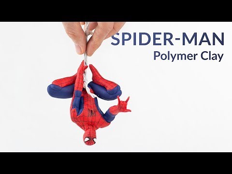 Hanging Spider-Man (Marvel) – Polymer Clay Tutorial
