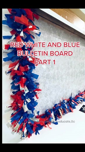 Creative Tissue Paper Bulletin Board Border Ideas