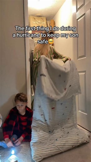 I get really scared during hurricanes and tornadoes🥺 This is how my son and I take cover during storms🌪️ - sharing it in case it helps you keep your little ones safe too🙏🏼 #hurricaneseason #safety #safetyfirst #safetytips #momtips | Victoriasway