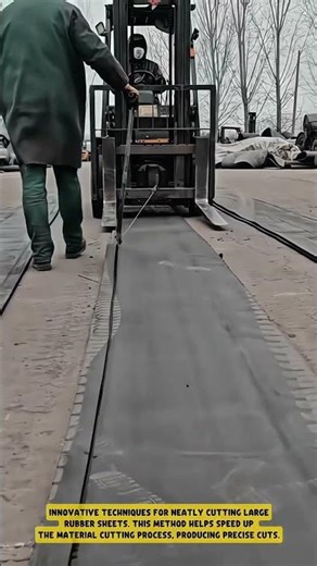 Innovative Technique for Rubber Sheet Splitting #shorts #tools #work