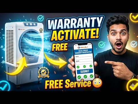 How to Register Bajaj Cooler Warranty Online | Bajaj DMH 65/90L Full Process