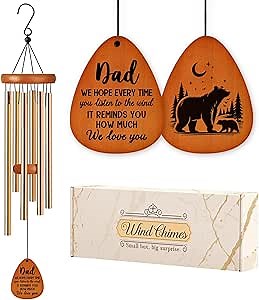 Gift for Dad, Dad Wind Chimes, Father's Day Best Gift for Dad, Birthday Gifts for Father from Daughter Son, Present for Dad, Father, Husband, Men, Dad Gift Ideas for Father's Day Christmas