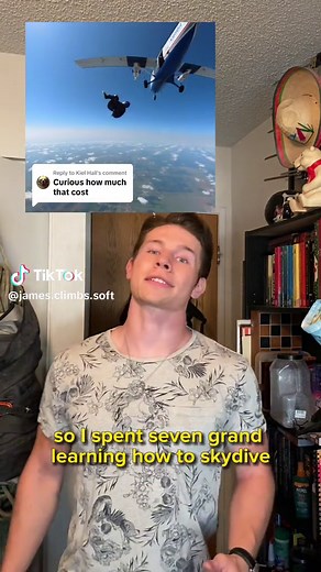 Replying to @Kiel Hall Here’s how much it costs to get a skydiving license 🪂 🪪 #skydiving