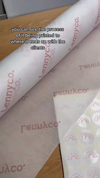 Custom tissue paper for @Lennyco #tissuepaper #customtissuepaper #tissuepackaging #tissuepaperhack #tissuepaperchallenge #brandingdesign #packagingideas #packagingvideo #packagingorders #packagingdesign #printing #howtotiktok #processvideo #brandingtips