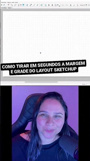 Como tirar a grade e margem do layout sketchup #sketchuplayout
