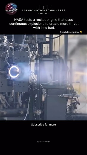 Scenicmotionsomniverse | Most rocket engines burn fuel smoothly. This one explodes it — on purpose. NASA is testing a Rotating Detonation Engine (RDE) where... | Instagram