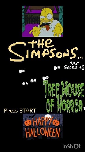 the simpsons night of the living treehouse of horror intro #halloween #treehouseofhorror #retrogame
