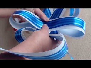COMO FAZER LAÇO RÁPIDO E FÁCIL PARA CESTAS OU PRESENTES, DIY Laço com duas fitas.