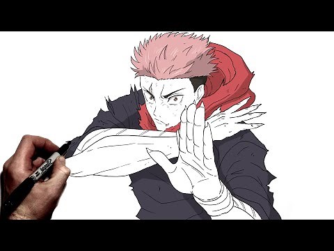 How To Draw Yuji Cursed Arms | Step By Step | JJK