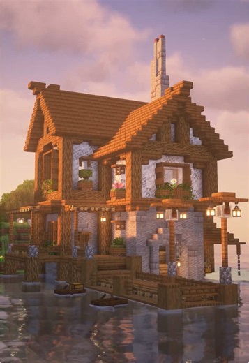 Lakeside House: Build Your Dream Waterfront Home in Minecraft