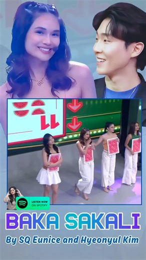 Euniverse.Official on Instagram: "Abangan ngayon sabado... Mapapanuod nang live ang full version ng "Baka Sakali" ni SQ @eunicejaninemusic and @hyeonyul_kim sa EAT Bulaga stage. So save the date mga Dabarkads!! 📅👍 #BakaSakali #tvjproduction #nocopyrightinfringementintended #purelyforentertainmentpurposesonly #videoandmusicbelongstotherightfulowner"