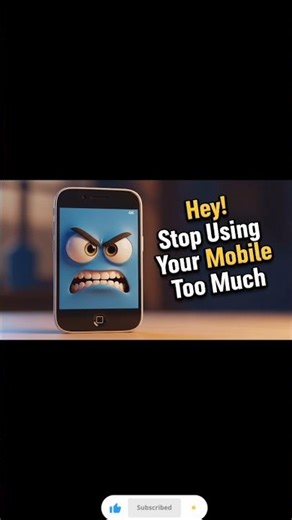Hey! Stop Using Your Mobile Too Much 😡📱 | 3D Animated Message