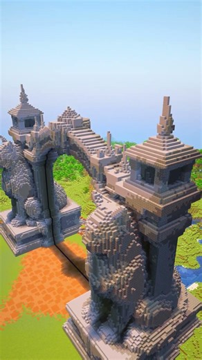 Minecraft Cat Nether Portal Design Build Timelapse #minecraft #minecraftbuilding