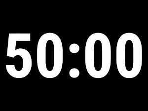 50 Minute Timer with Alarm | No Ads