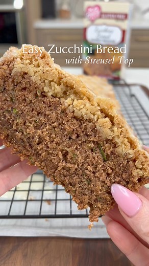 29K views · 283 reactions | Zucchini Bread with Streusel Topping. For...