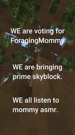WE are all voting for ForagingMommy #hypixel #hypixelskyblock #skyblock