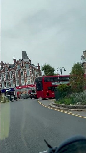 Driving Through Muswell Hill — Classic Red London Buses