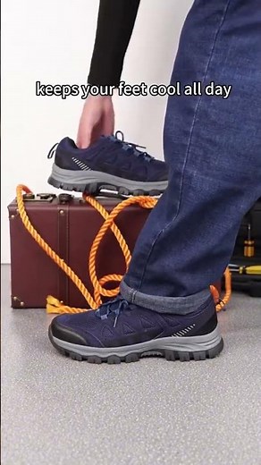 Men’s Athletic Work Shoes – Breathable, Lightweight, Non-Slip & Arch Support