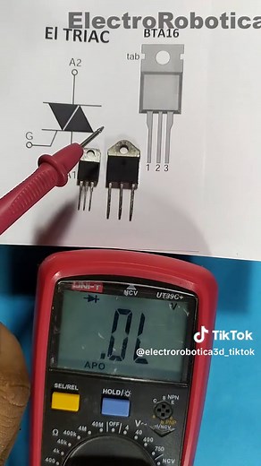 Cómo medir y comprobar un Triac BTA16