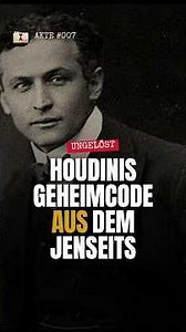 Houdinis Geheimcode aus dem Jenseits – bis heute unbeantwortet #Shorts