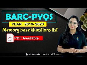 BARC PYQS 2019-2023 || Memory based Question || PDF Available