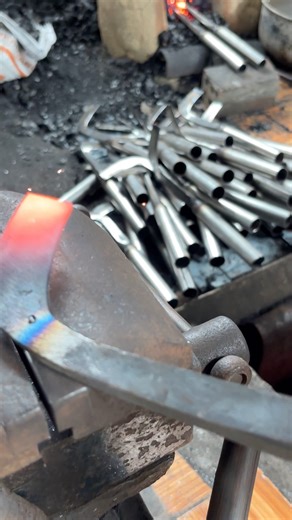 166K views · 695 reactions | From the fire and the hammer, a rubber tapping tool is born. Handcrafted with patience and skill — no machines, just pure craftsmanship. A simple tool that helps farmers harvest the lifeblood of rubber trees.  #blacksmith #forging #handmadetools #traditionalcraft #craftsmanship #metalwork #villageblacksmith #rurallife #forgedinfire #oldskills #ironwork #handcrafted #kerajinantangan | Rizaldi | Facebook