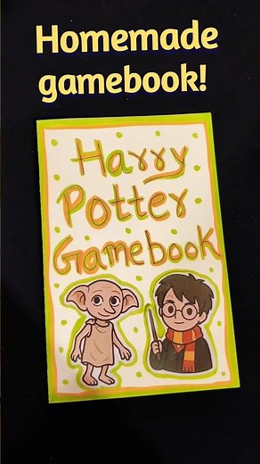 DIY Homemade Harry Potter Game Book 😲🌈 best out of waste/easy craft ideas/paper craft #shorts #craft