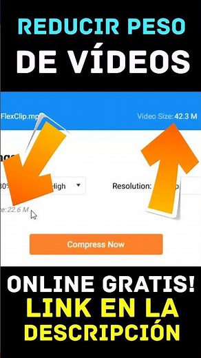 ▶️ Cómo COMPRIMIR VÍDEOS 🗜 Sin Perder Calidad 🎥 Online y Gratis 【Reducir Peso a Videos】