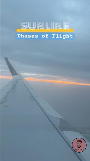 Phases of Flight ✈️ #bthebeats #travel #fly #flight #sunrise