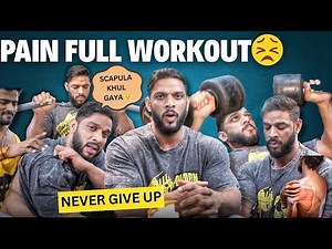 ￼EXTREME CHEST WORKOUT 😣 | SCAPULA KHUL GAYA 😨 | NEVER GIVE UP 😐