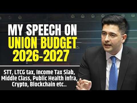 Crypto, Taxes, Healthcare & Middle Class Relief — Raghav Chadha Breaks Down Budget 2026 #budget2026