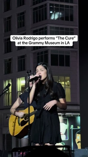 #OliviaRodrigo performs “The Cure” at the Grammy Museum in LA | olivia rodrigo grammy museum