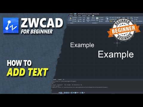 How To Add Text In ZWCAD