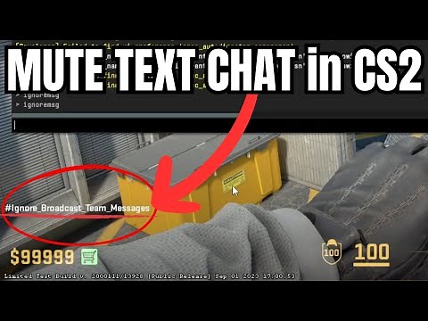 How to Enable / Disable Text CHAT in CS2 - Ignore Messages / Mute Text Chat #cs2