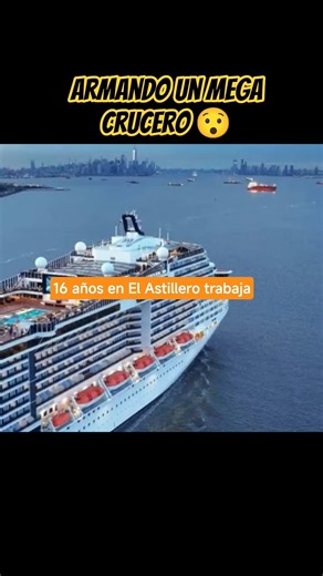 Armando un Mega CRUCERO #tecnologia #ingenieria #construccion #cruceros #shorts