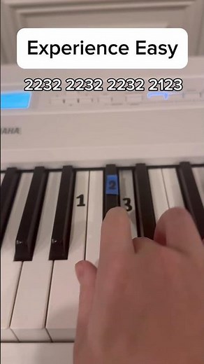 Experience Easy Tutorial #piano #pianotutorial #easy